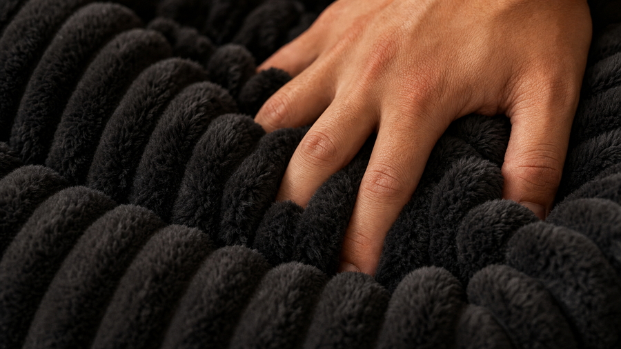 Beanz fur fabric detail
