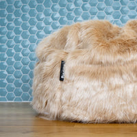 Beanz | Long Faux Fur | Bean Bag | Taupe