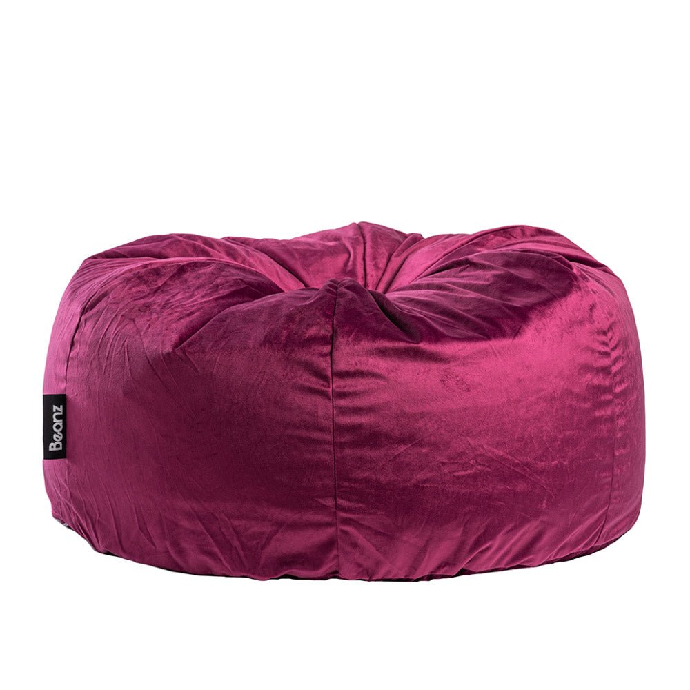 Red velvet sales bean bag