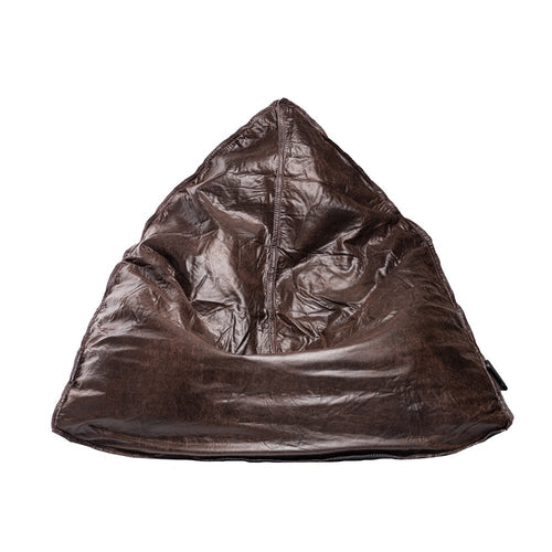 Beanz | Easy Bean | Raw Edge | Faux Leather | Dark Chocolate