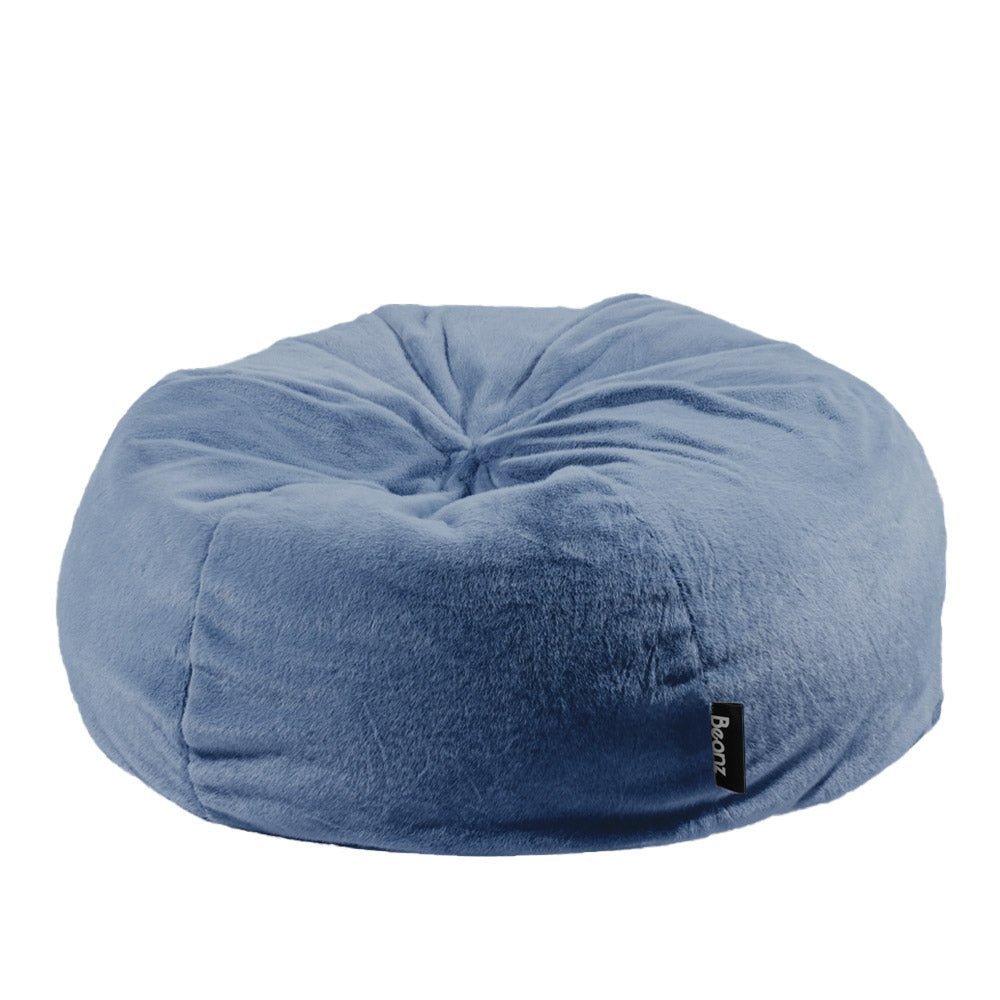 Beanz | Short Faux Fur | Bean Bag | Sky Blue