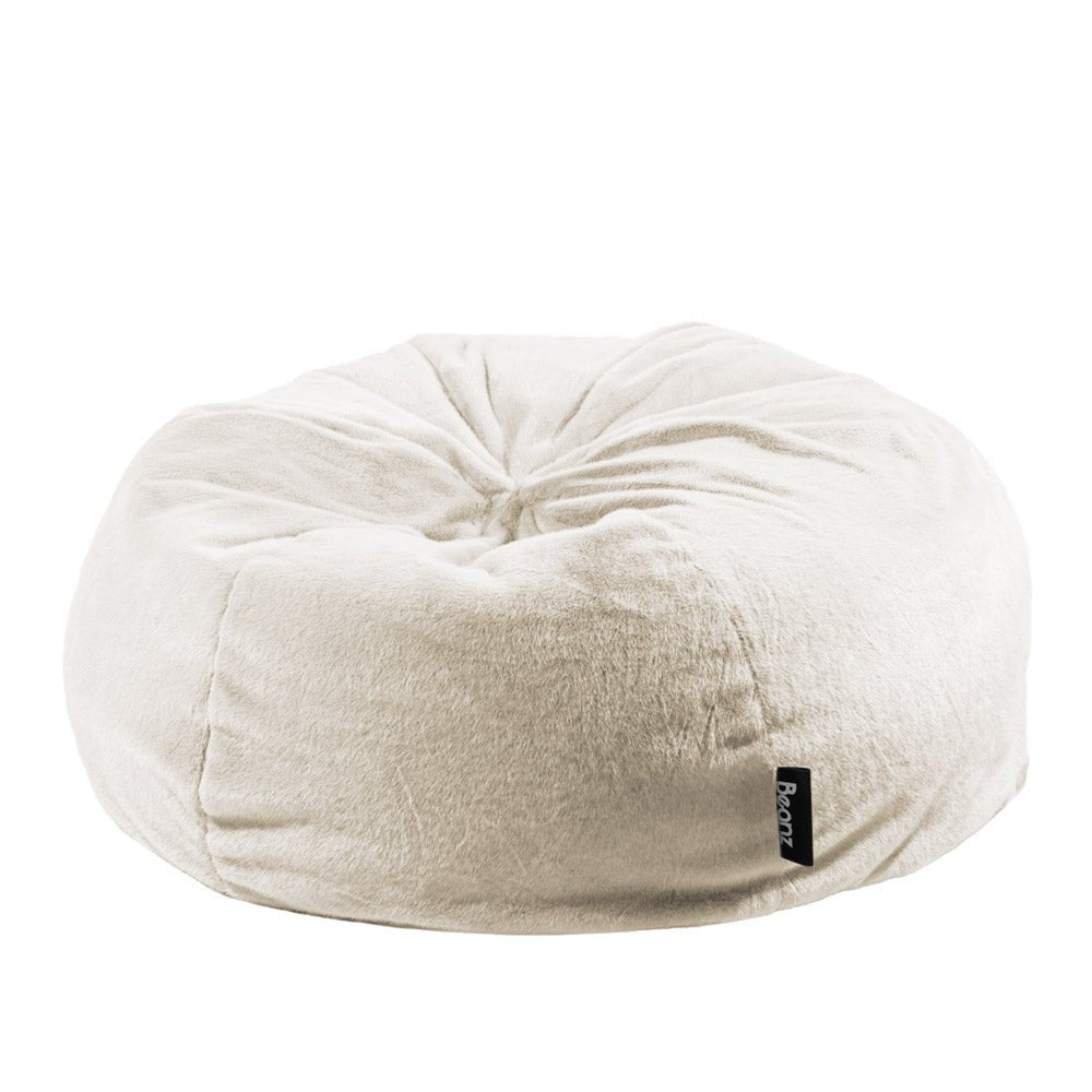 Beanz Short Faux Fur Bean Bag Off White – Beanz Lifestyle