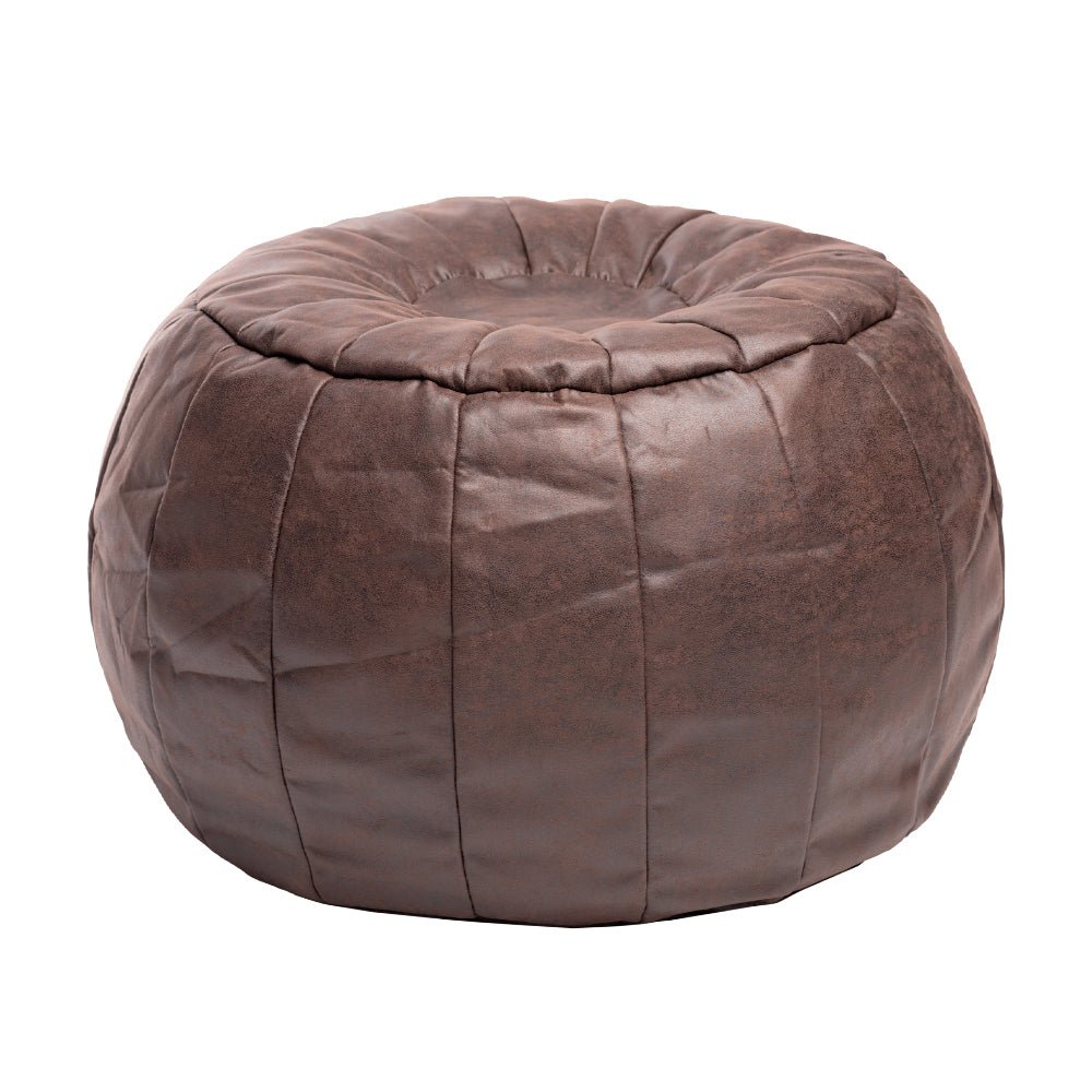 Leather sales look pouffe